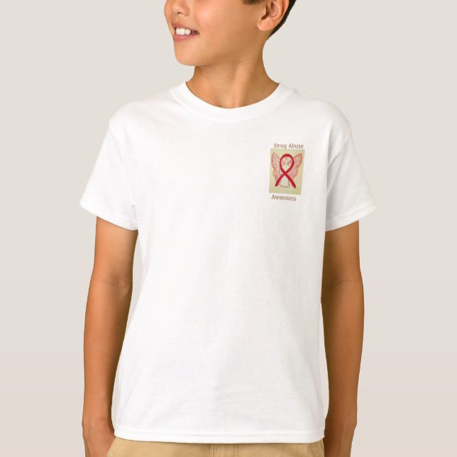 Camiseta Consciência sobre o abuso de drogas - Teto Anjo de (Frente)