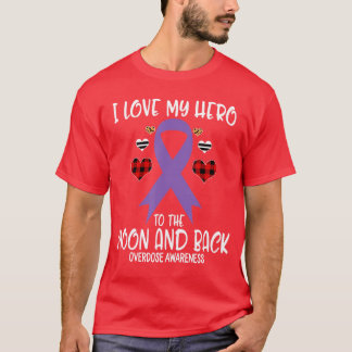 Camiseta Consciência sobre Overdose Eu Amo Herói Até a Lua 