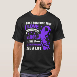 Camiseta Consciência sobre Overdose Perdi alguém que amo Ro