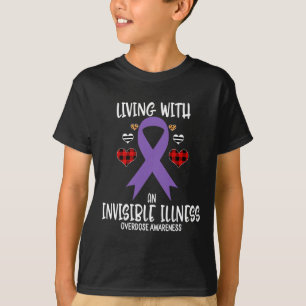 Camiseta Consciência sobre Sobredose Vivendo com uma Doença