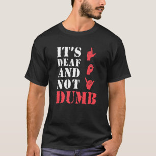 Camiseta consciência surda e gesto de mão asl orgulho surdo