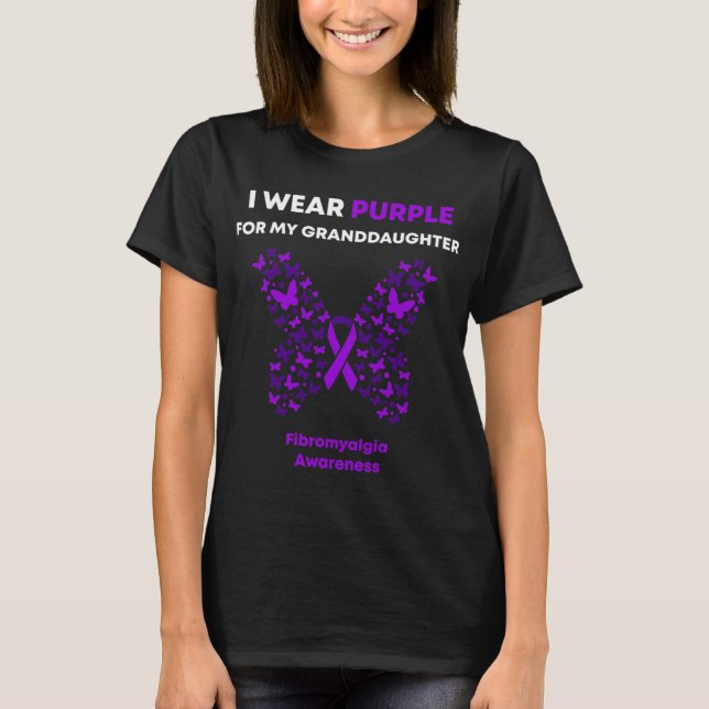 Camiseta Consciência, Visto Roxo Para Minha Neta (Frente)