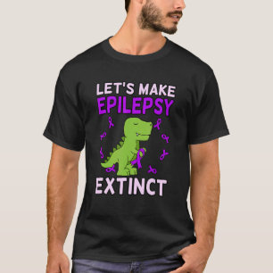 Camiseta Consciencialização da Fita Roxa de Dinossauro Exti