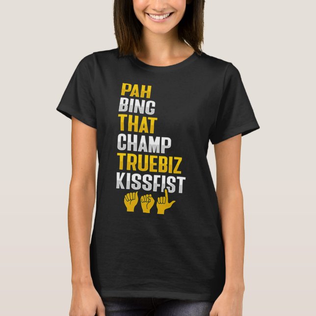 Camiseta Consciencialização da Perda Auditiva Surdez Gestos (Frente)