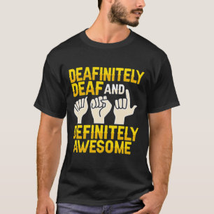 Camiseta Consciencialização da Perda Auditiva Surdez Lingua