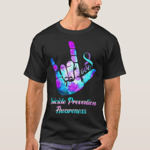 Camiseta Consciencialização da Prevenção do Suicídio com Si