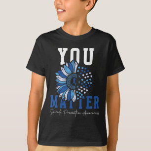Camiseta Consciencialização da Prevenção do Suicídio Girass