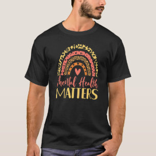 Camiseta Consciencialização da Saúde Mental A Sua Saúde Imp