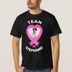 Camiseta Consciencialização do Cancer de Mama da Equipe de