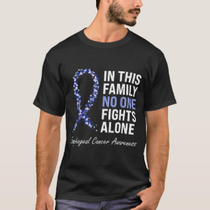 Camiseta Consciencialização do cancro do esófago roxa pervi