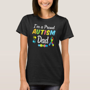 Camiseta Consciencialização do Pai sobre Autismo Eu Sou Um