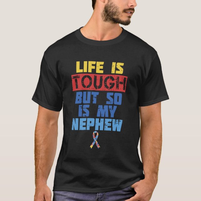 Camiseta Conscientização Autismo Vida é Difícil So (Frente)
