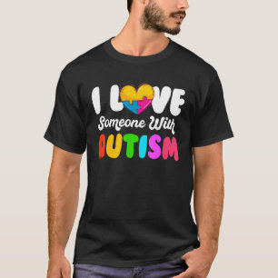 Camiseta Conscientização Autista  Eu Amo Alguém Com Autismo