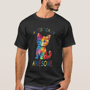 Camiseta Conscientização Autisticamente Incrível do Gato Au