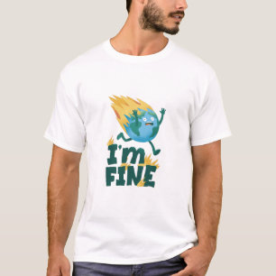 Camiseta Conscientização Climática Planeta Dia da