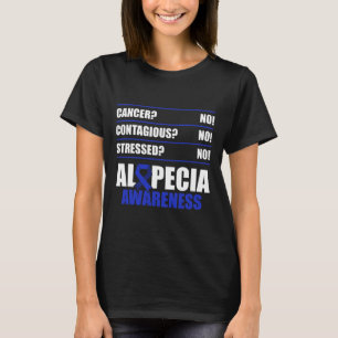 Camiseta Conscientização da Alopecia Perda de Cabelo Guerre