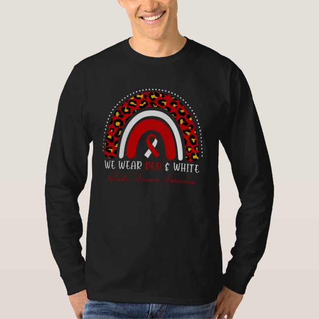 Camiseta Conscientização da Anemia Aplástica Nós Usamos Ver (Frente)