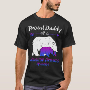 Camiseta Conscientização da Artrite Reumatoide do Urso Papa