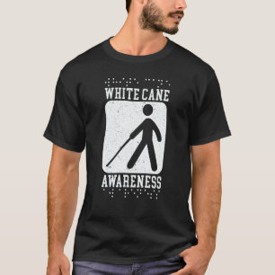 Camiseta Conscientização da Bengala Branca Braille Conscien