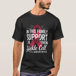Camiseta Conscientização da Célula Falciforme Apoio Familia
