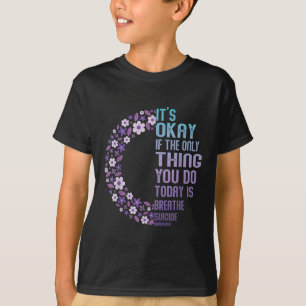 Camiseta Conscientização da Depressão Prevenção ao Suicídio