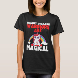Camiseta Conscientização da Doença Cardíaca Unicórnio Mágic