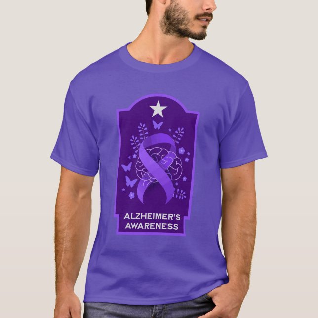 Camiseta Conscientização da Doença de Alzheimer (Frente)