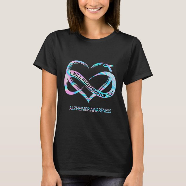 Camiseta Conscientização da Doença de Alzheimer Para Você  (Frente)