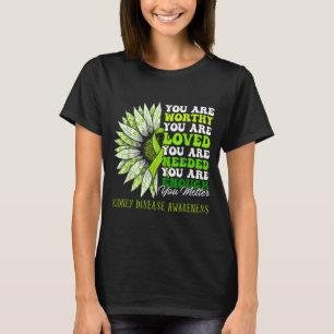 Camiseta Conscientização da doença renal motivacional giras