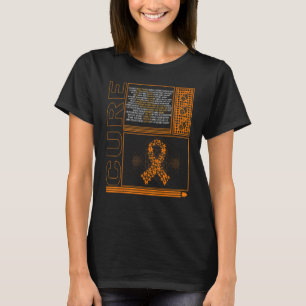 Camiseta Conscientização da DPOC Cura DPOC Fita Laranja Bor
