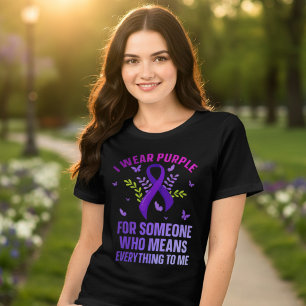 Camiseta Conscientização da Epilepsia Apoio a um ente queri