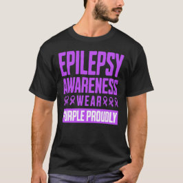 Camiseta Conscientização da Epilepsia Use Roxo com Orgulho