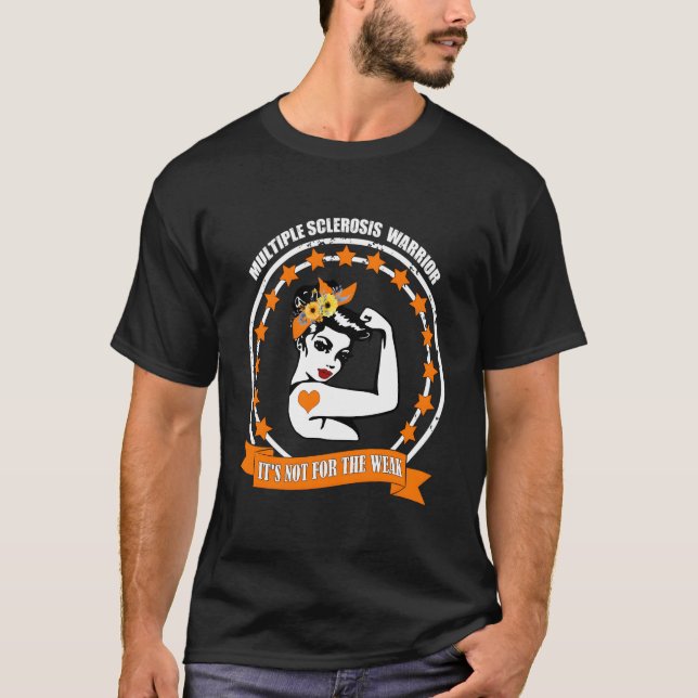 Camiseta Conscientização da Esclerose Múltipla Apoio à Mãe  (Frente)