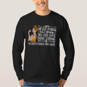 Camiseta Conscientização da Esclerose Múltipla Pessoas Dura