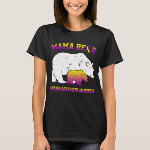 Camiseta Conscientização da Hepatite Autoimune Mama Bear