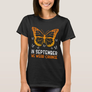 Camiseta Conscientização da Leucemia Em Setembro Usamos Lar