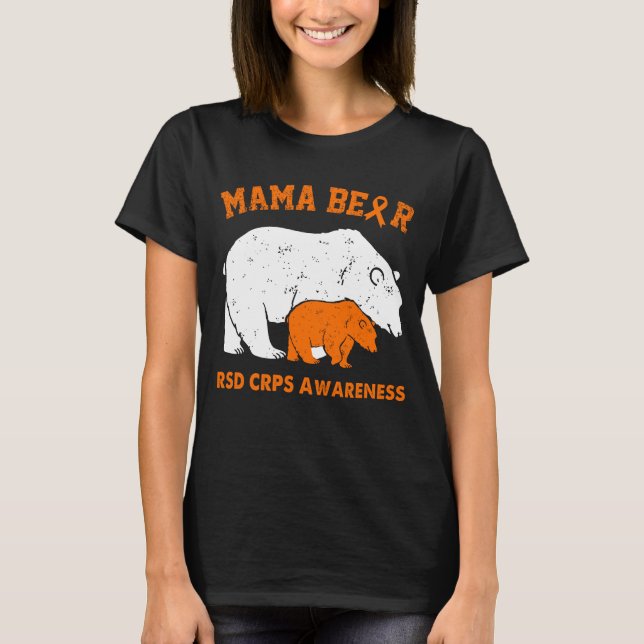 Camiseta Conscientização da Mama Bear RSD CRPS (Frente)