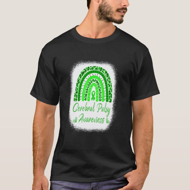 Camiseta Conscientização da Paralisia Cerebral Arco-íris De (Frente)