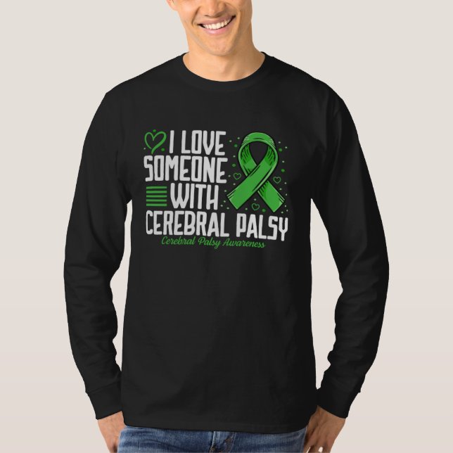 Camiseta Conscientização da Paralisia Cerebral Eu Amo Algué (Frente)