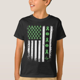 Camiseta Conscientização da saúde mental bandeira americana