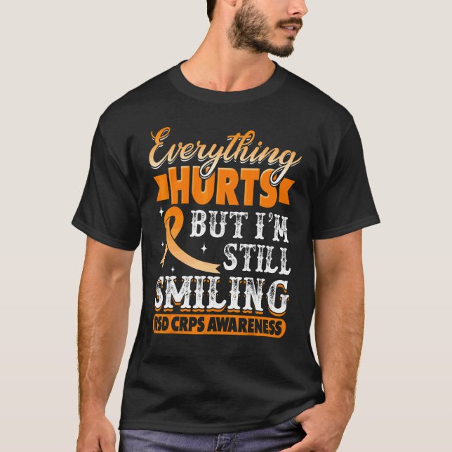 Camiseta Conscientização da Síndrome da Dor Regional Comple (Frente)