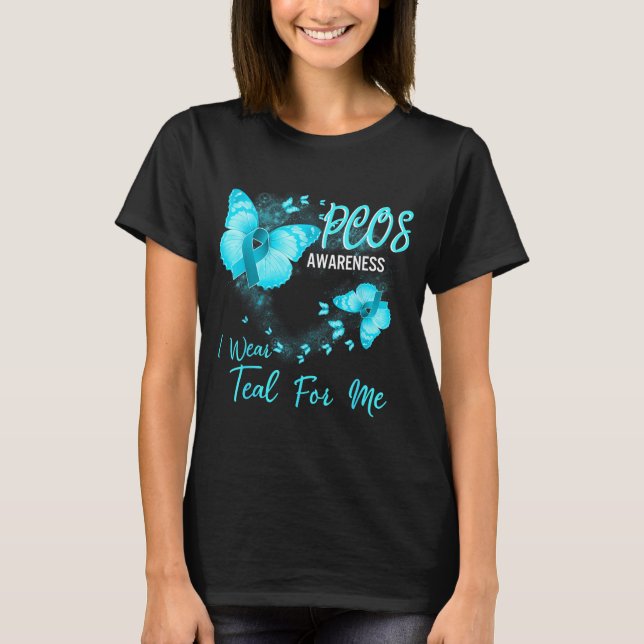 Camiseta Conscientização da síndrome dos ovários policístic (Frente)