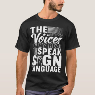 Camiseta Conscientização de Surdos em Língua Americana de S