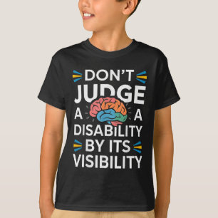 Camiseta Conscientização Deficiência Não Julgue Or