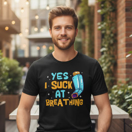 Camiseta Conscientização Divertida sobre Asma