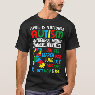 Camiseta Conscientização do Autismo  Abril é o Mês Nacional