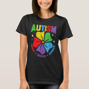 Camiseta CONSCIENTIZAÇÃO DO AUTISMO Apoie Crianças com Auti