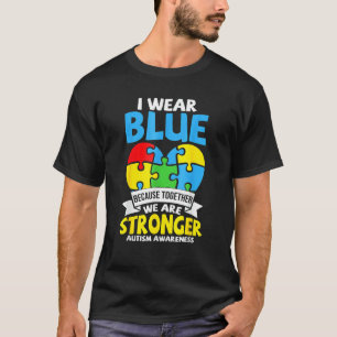 Camiseta CONSCIENTIZAÇÃO DO AUTISMO Apoie Crianças com Auti