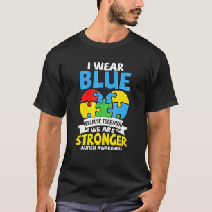 Camiseta Conscientização do Autismo Apoio Crianças com Auti