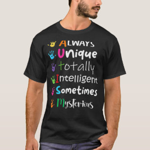 Camiseta Conscientização do Autismo Apoio Crianças com Auti